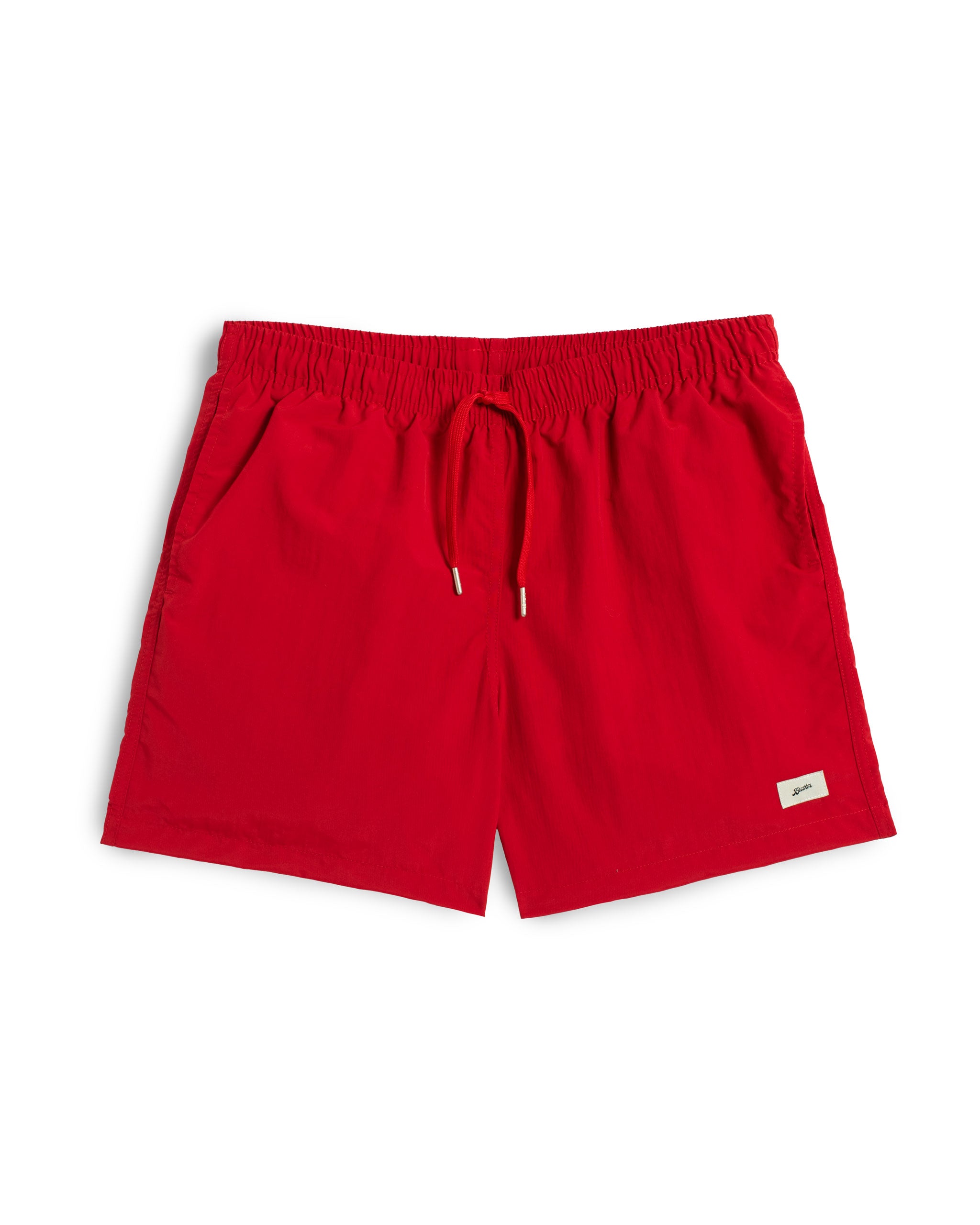 Solid Red Swim Trunk