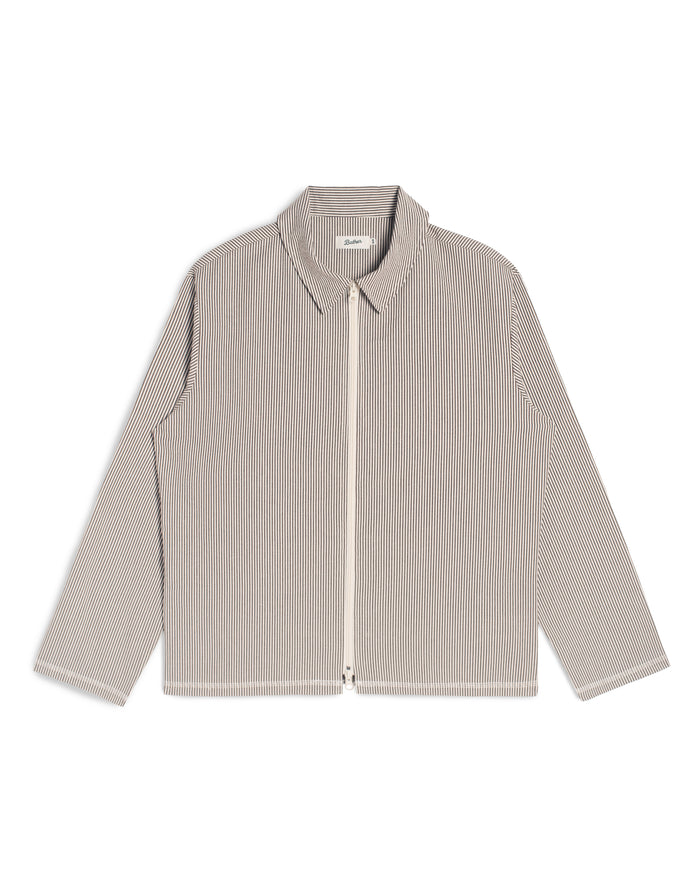 Espresso Pinstripe Tour Jacket