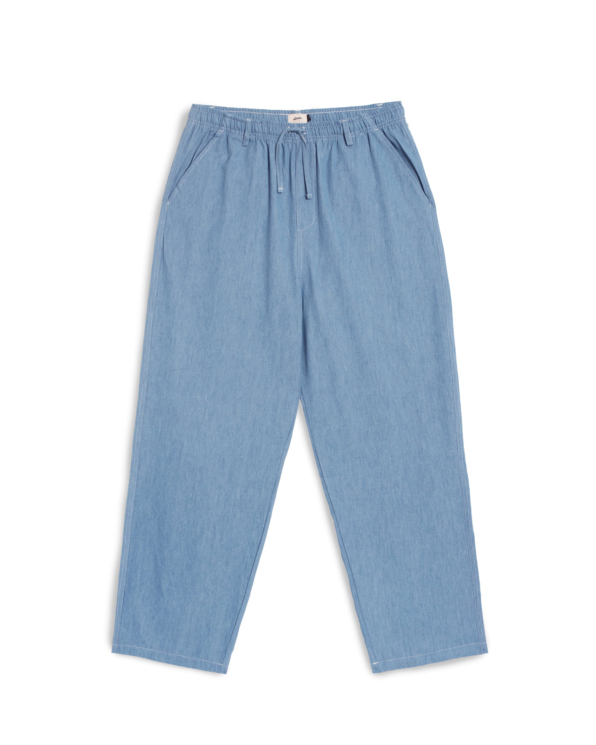 Bather men's lightwash denim pant on a white background