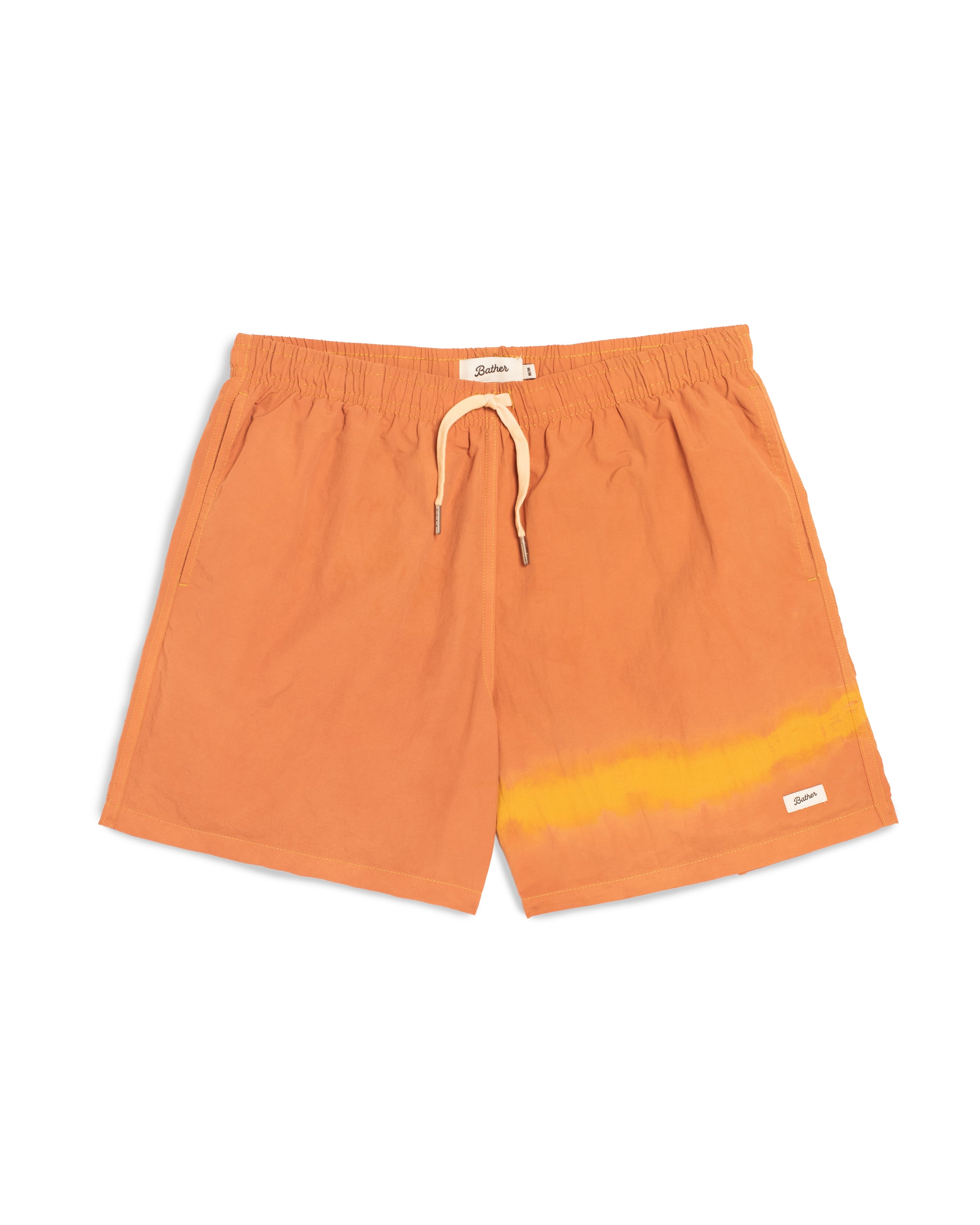 Over Dyed Madder Tangerine Swim Trunk