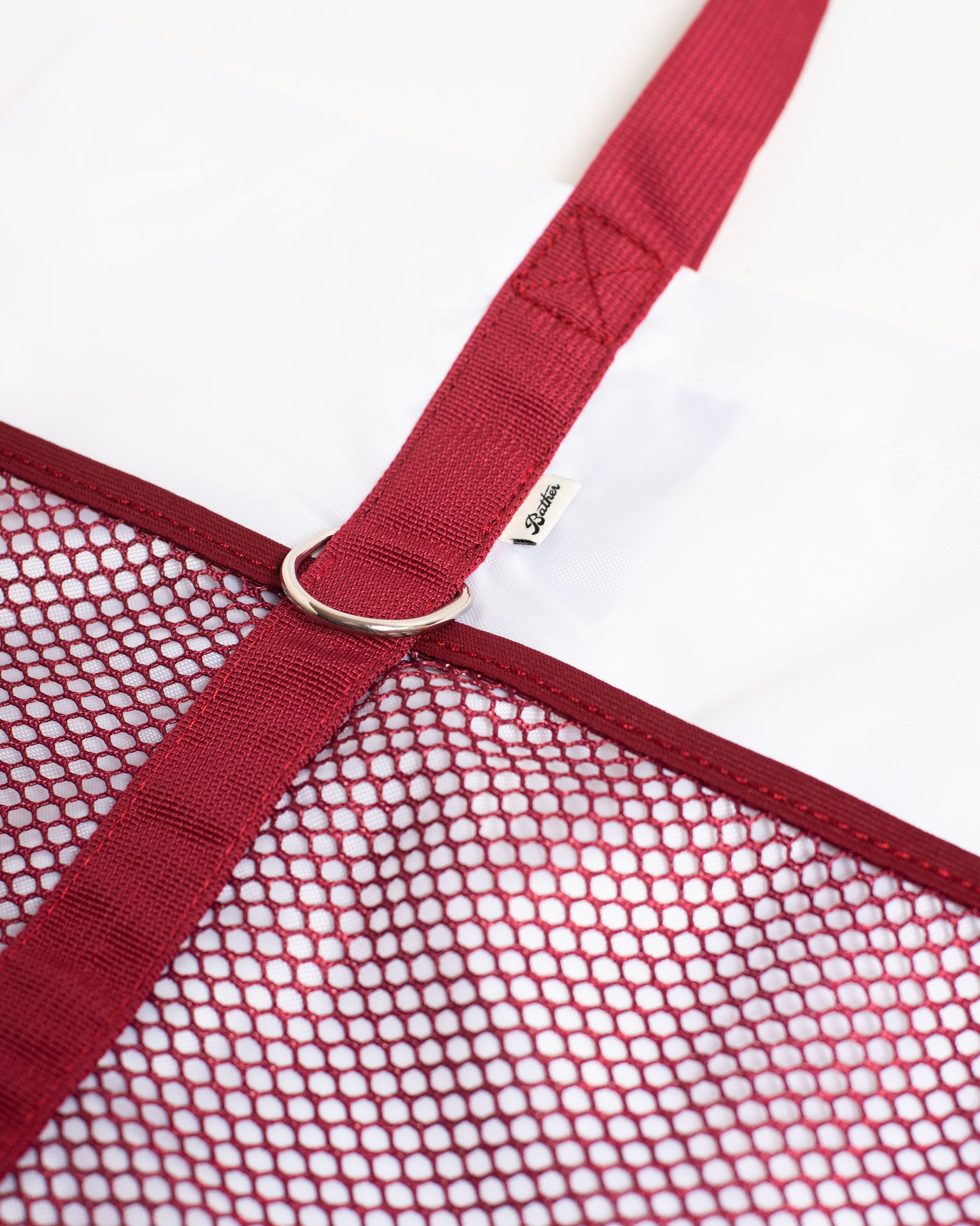 Sangria Bather beach tote bag with mesh compartments 