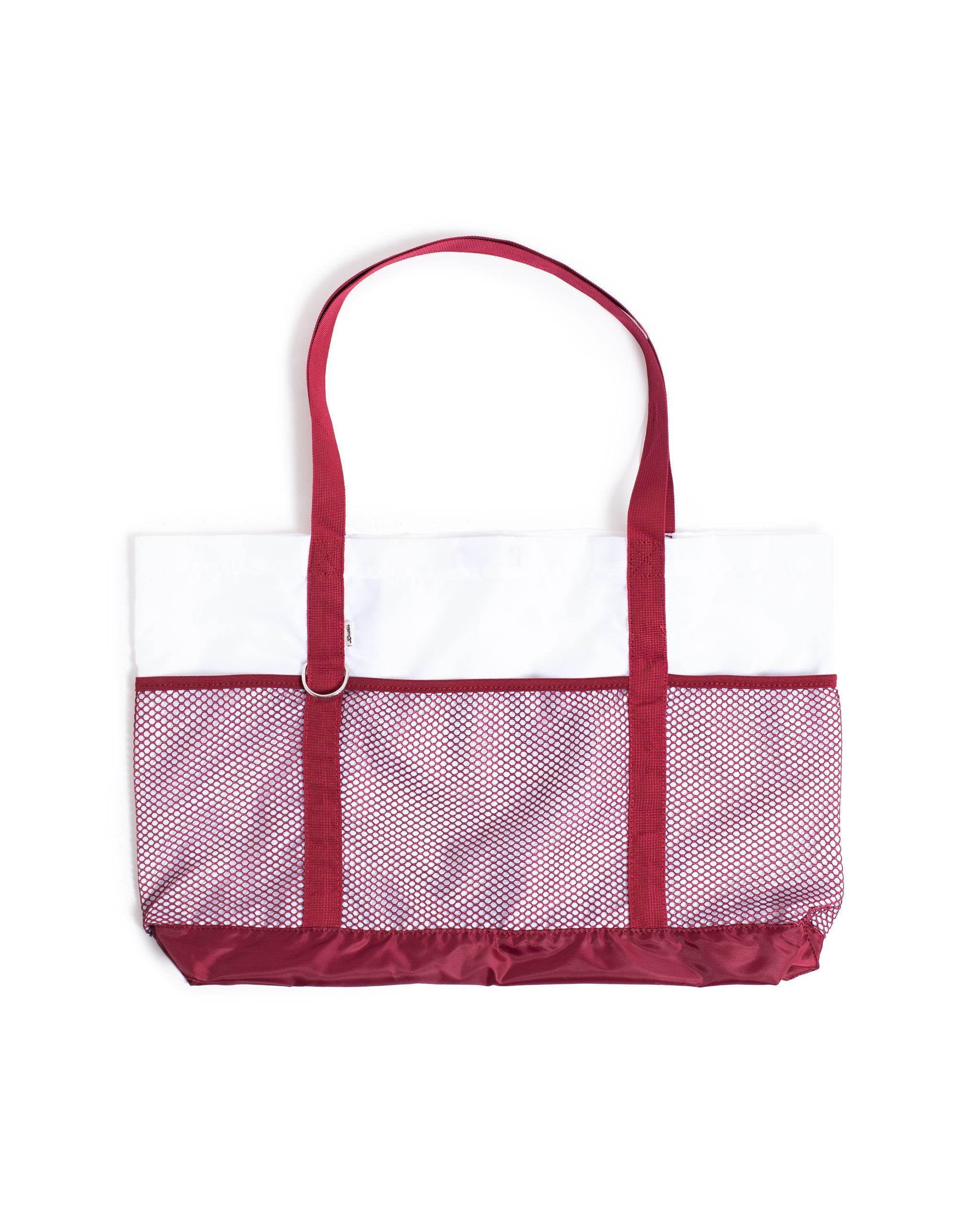 Sangria Bather beach tote bag with mesh compartments 