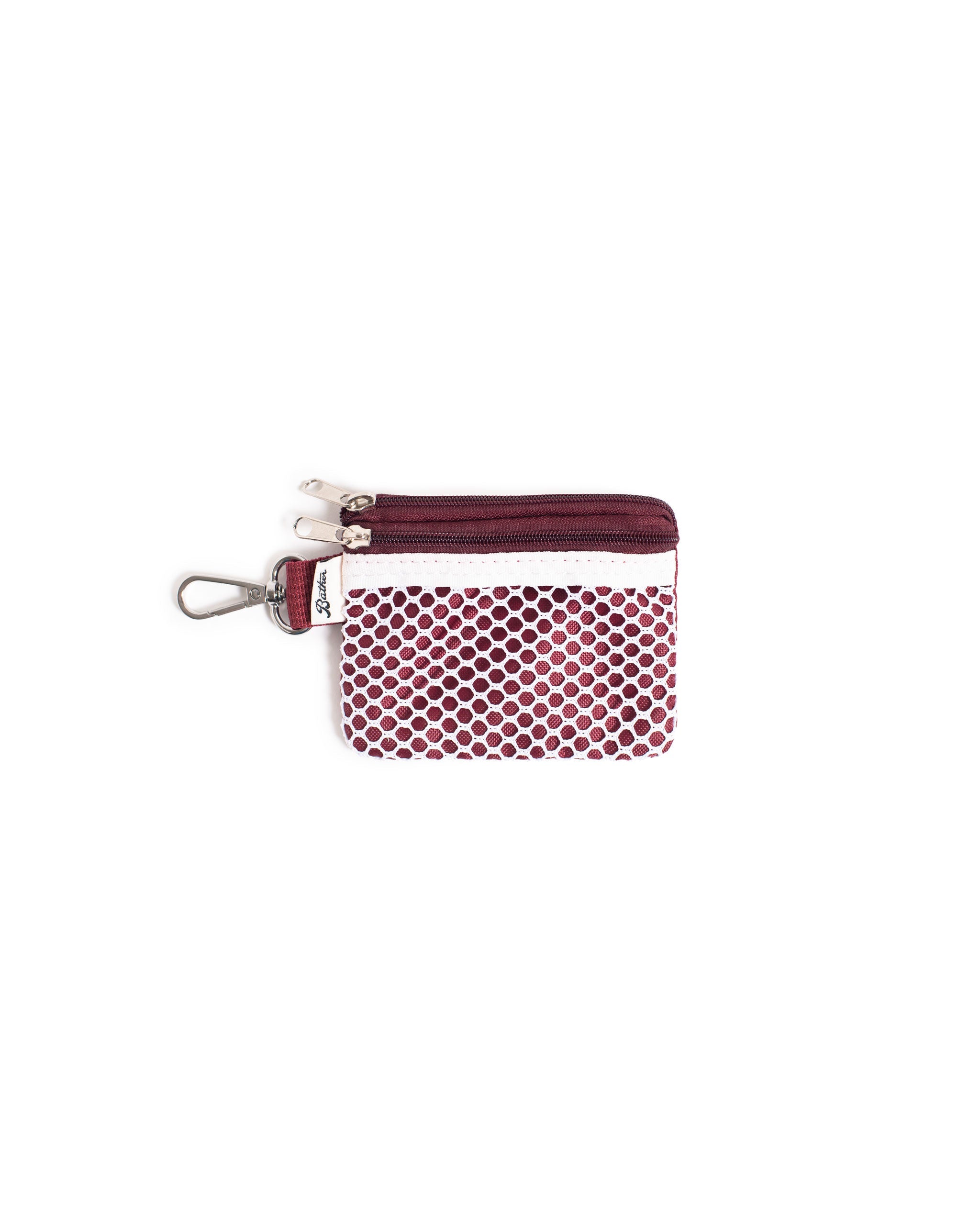 Sangria bather beach wallet with mesh detail