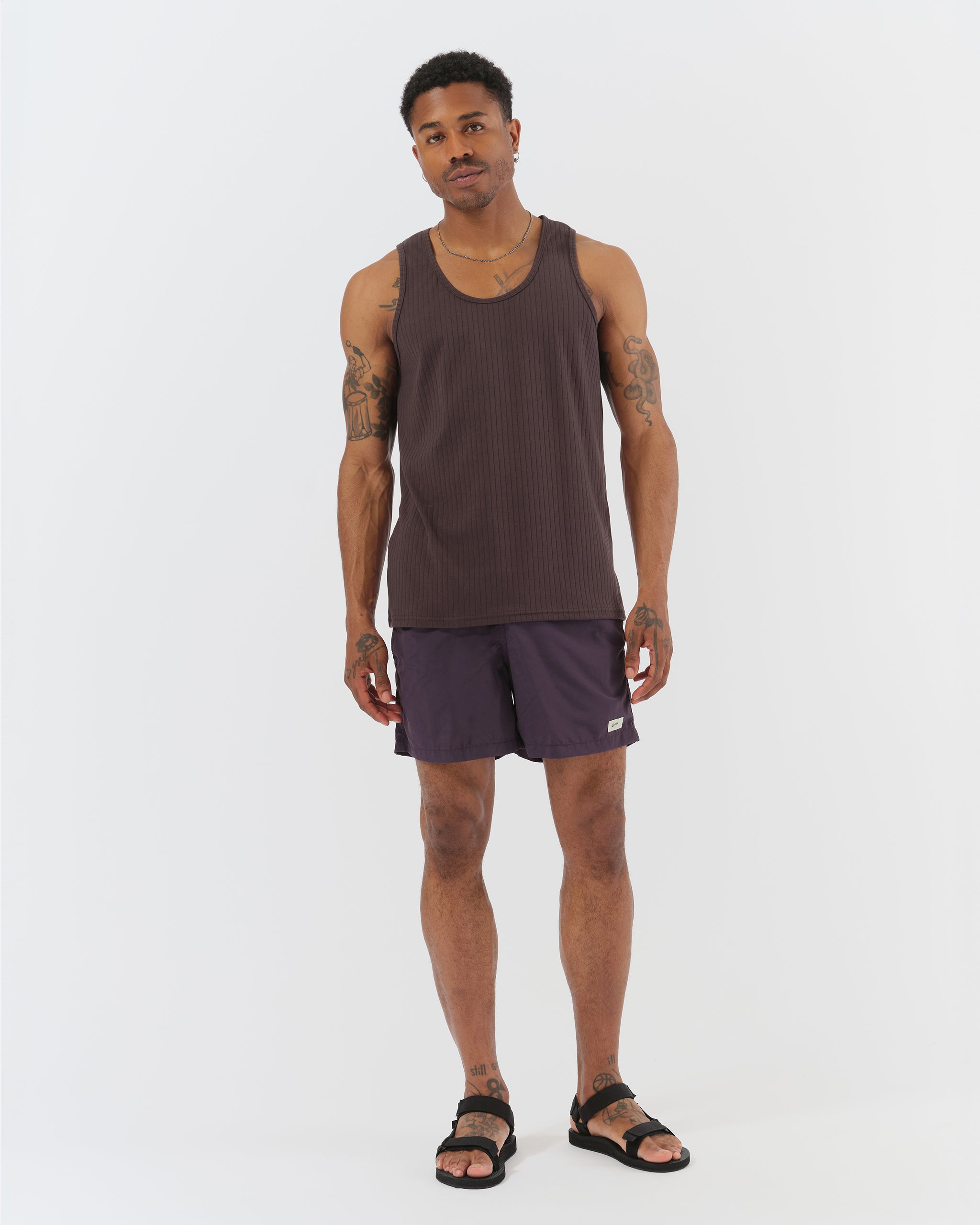 Smoke Wide Rib Tank Top | Bather.com