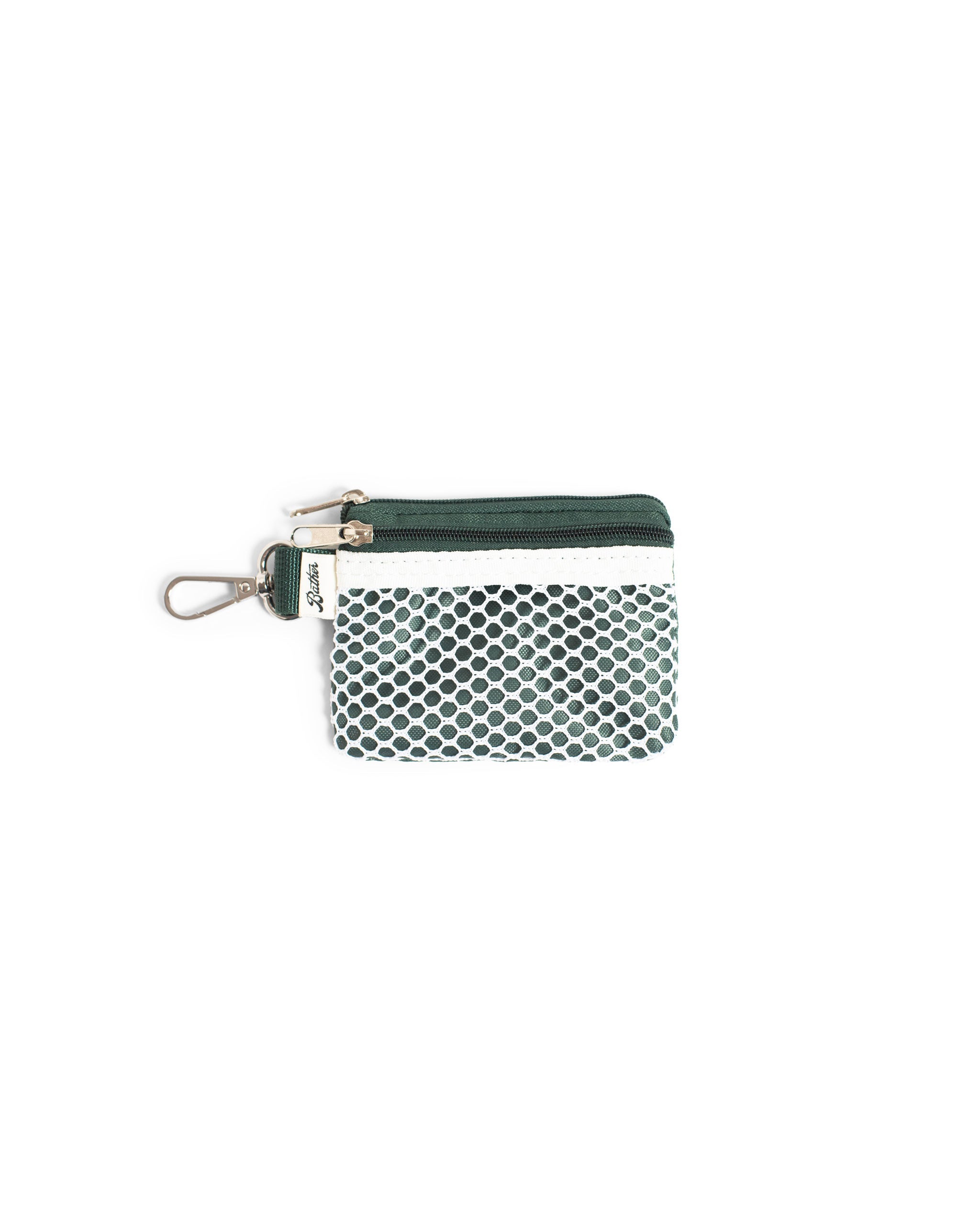 Pine Bather beach wallet with mesh detail 