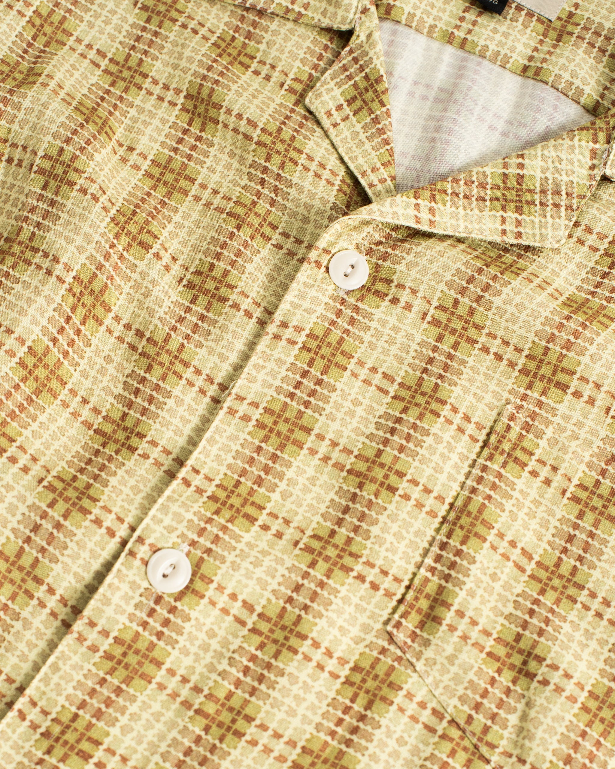 Citrus Tartan Camp Shirt