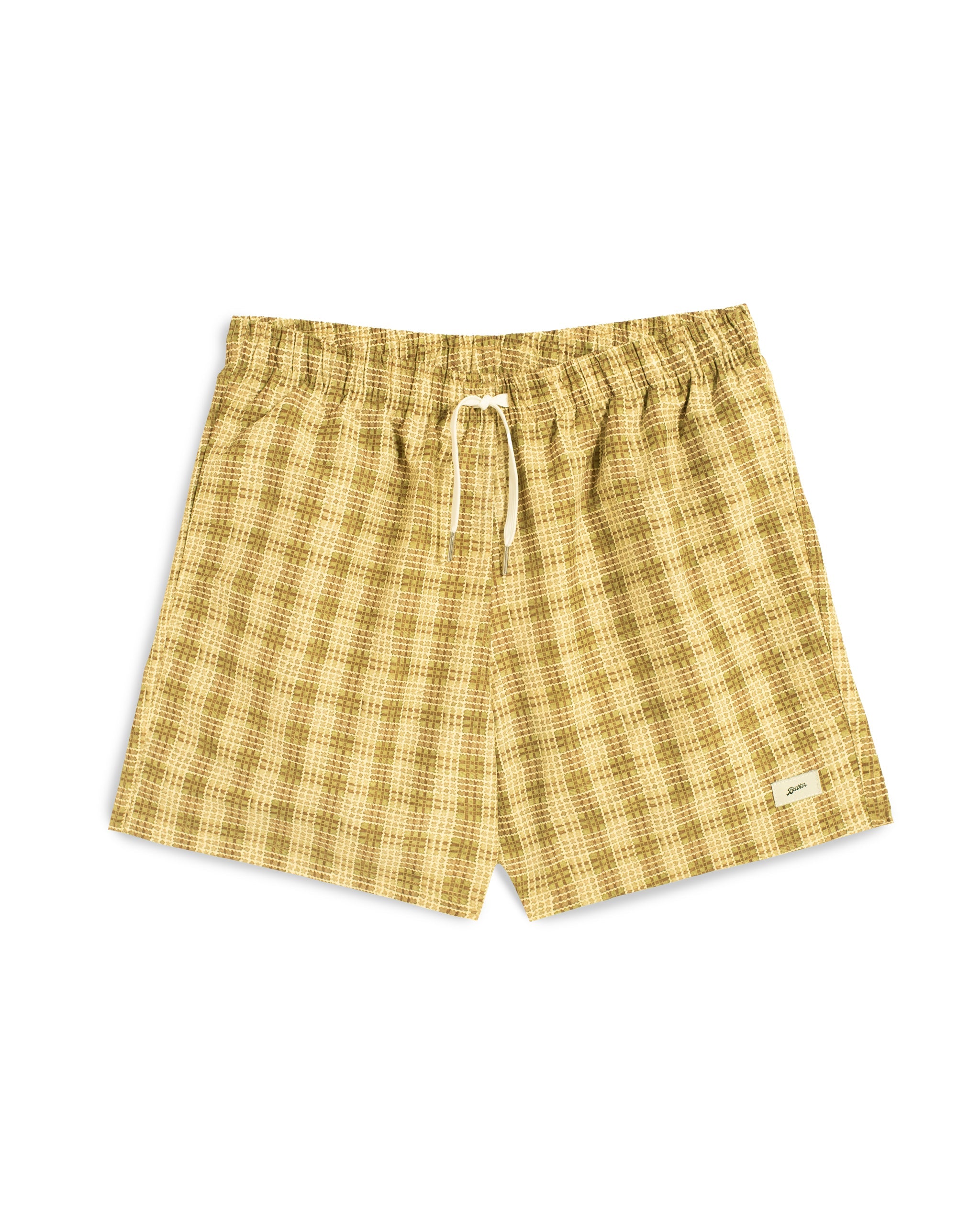 Citrus Tartan Swim Trunk