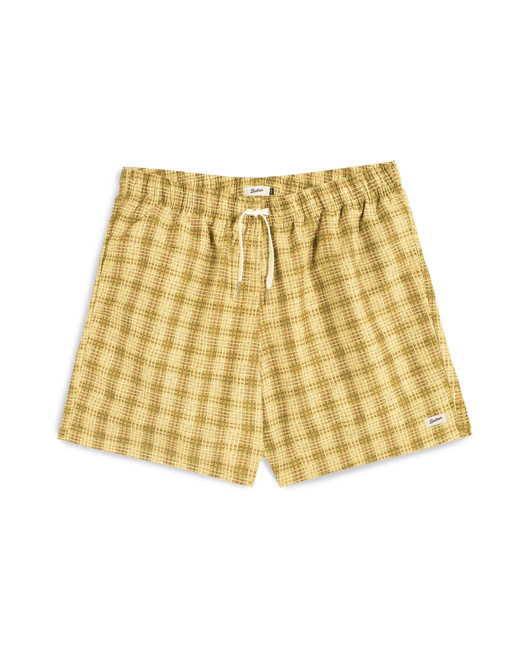 Citrus Tartan Swim Trunk
