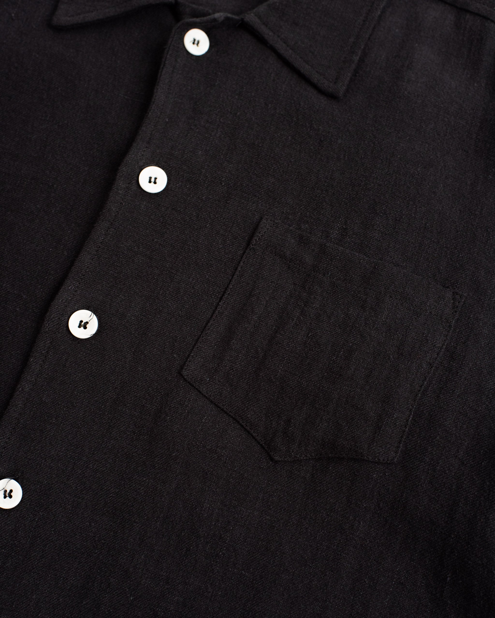 Coal Linen Leisure Shirt