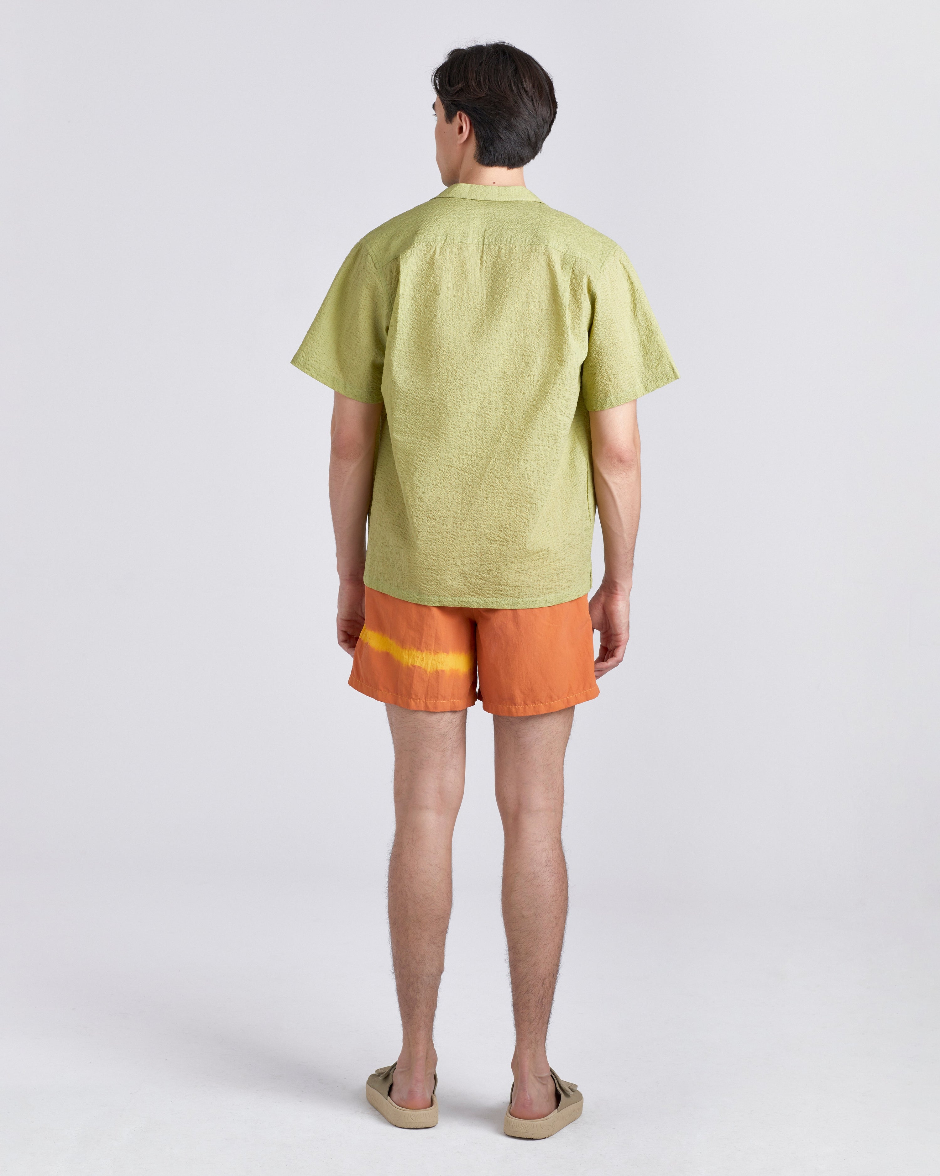 Over Dyed Madder Tangerine Swim Trunk