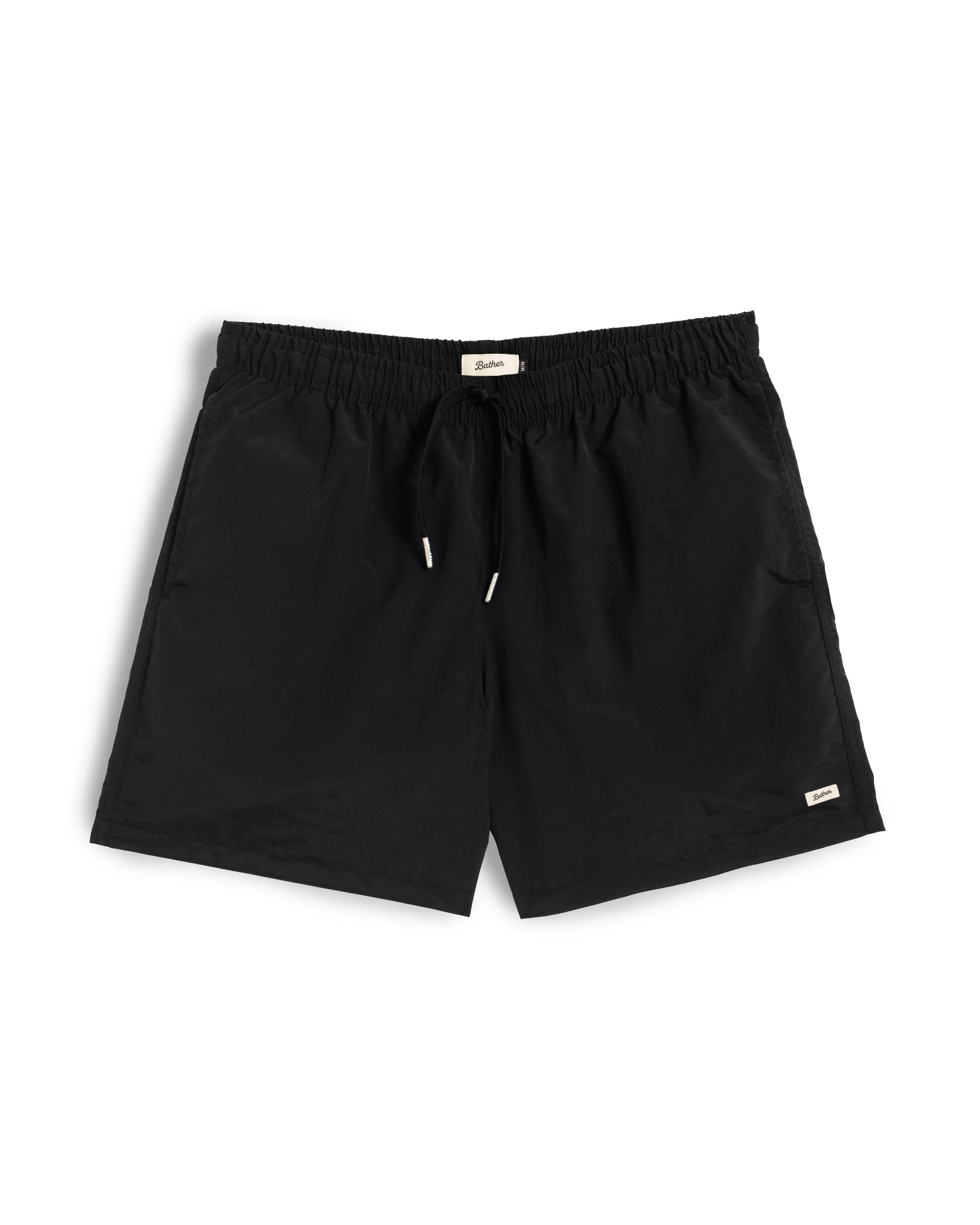 Solid Black Swim Trunk