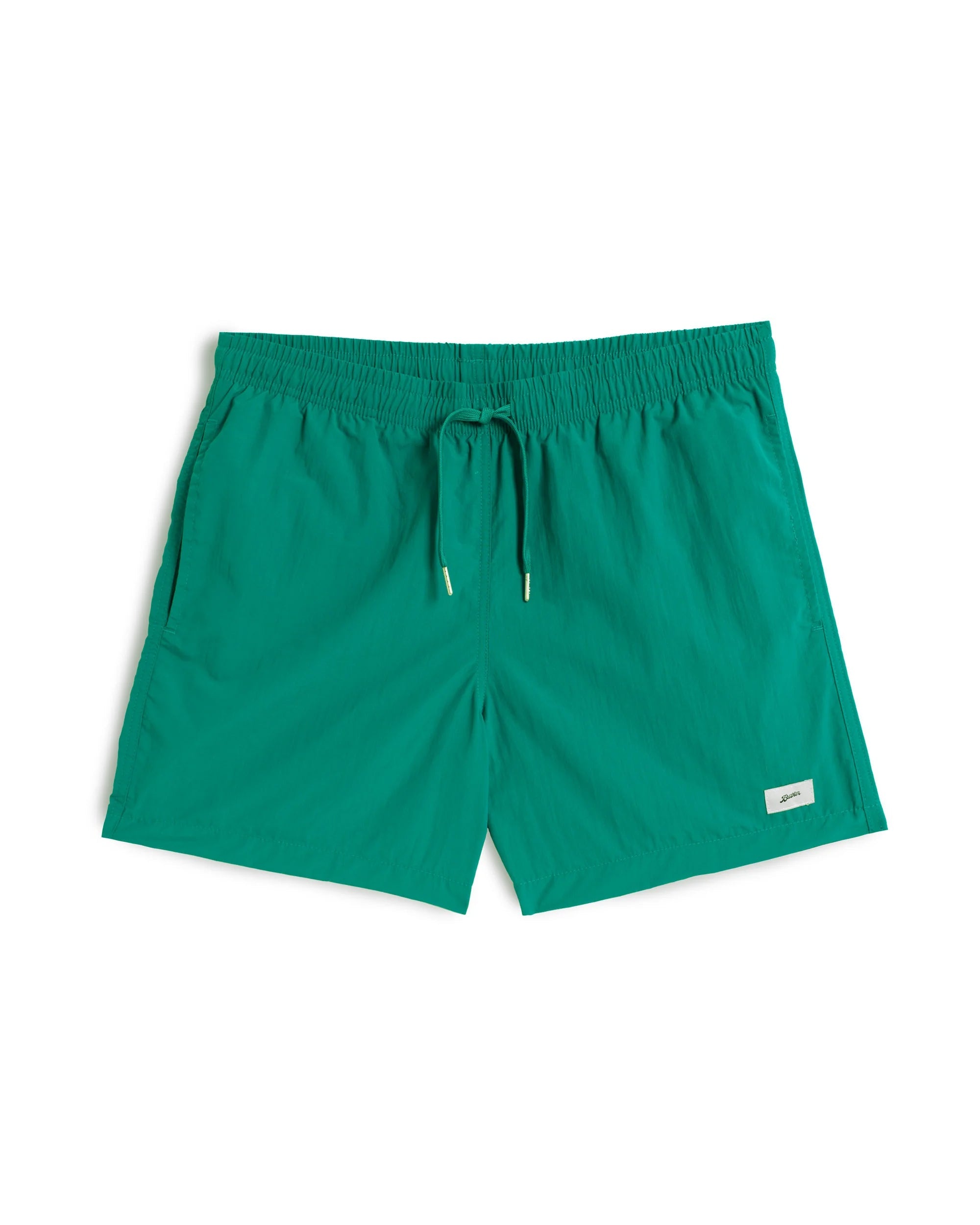 Solid Leaf Swim Trunk