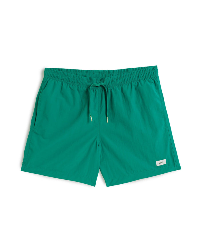 Solid Leaf Swim Trunk