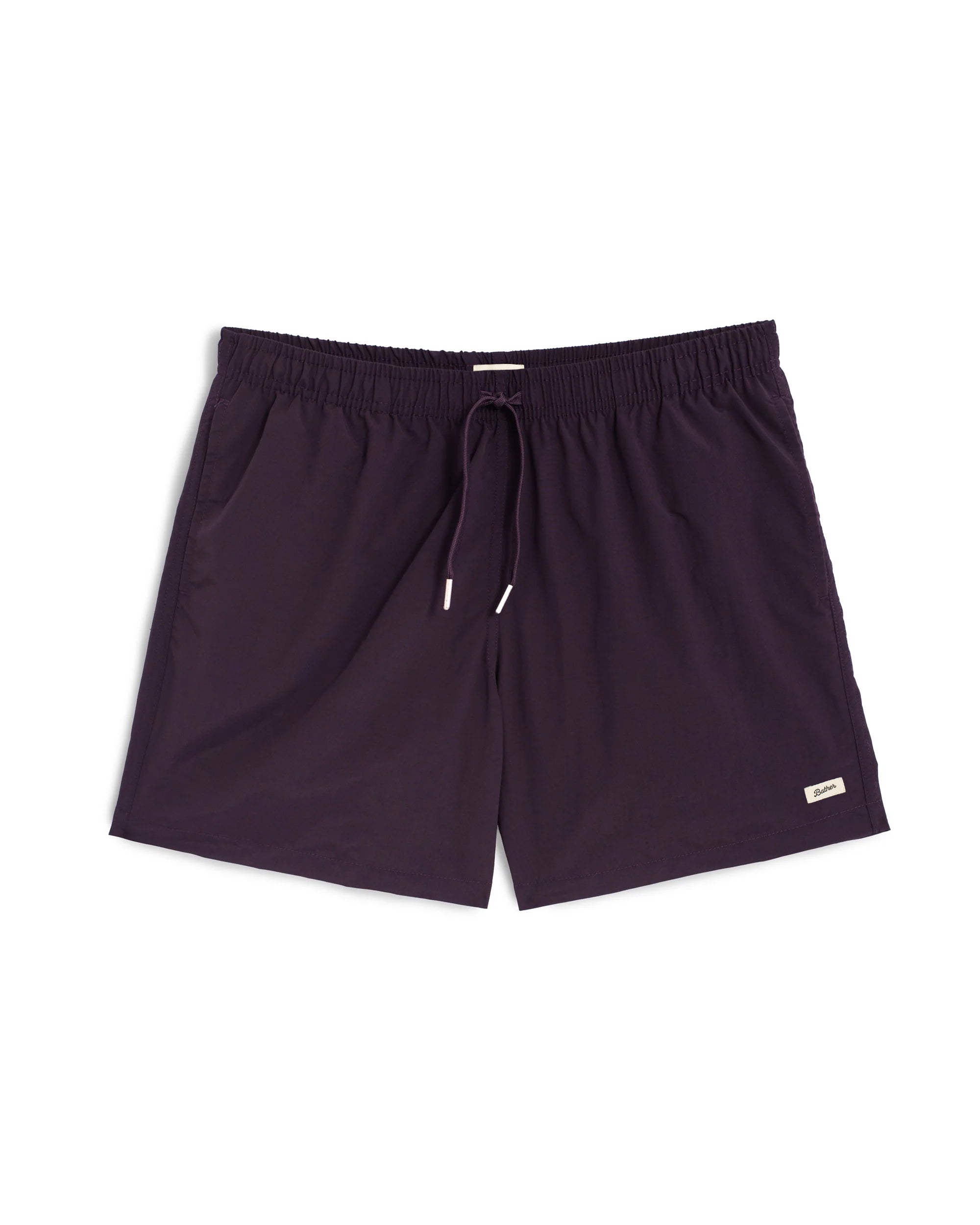 Solid Plum Swim Trunk