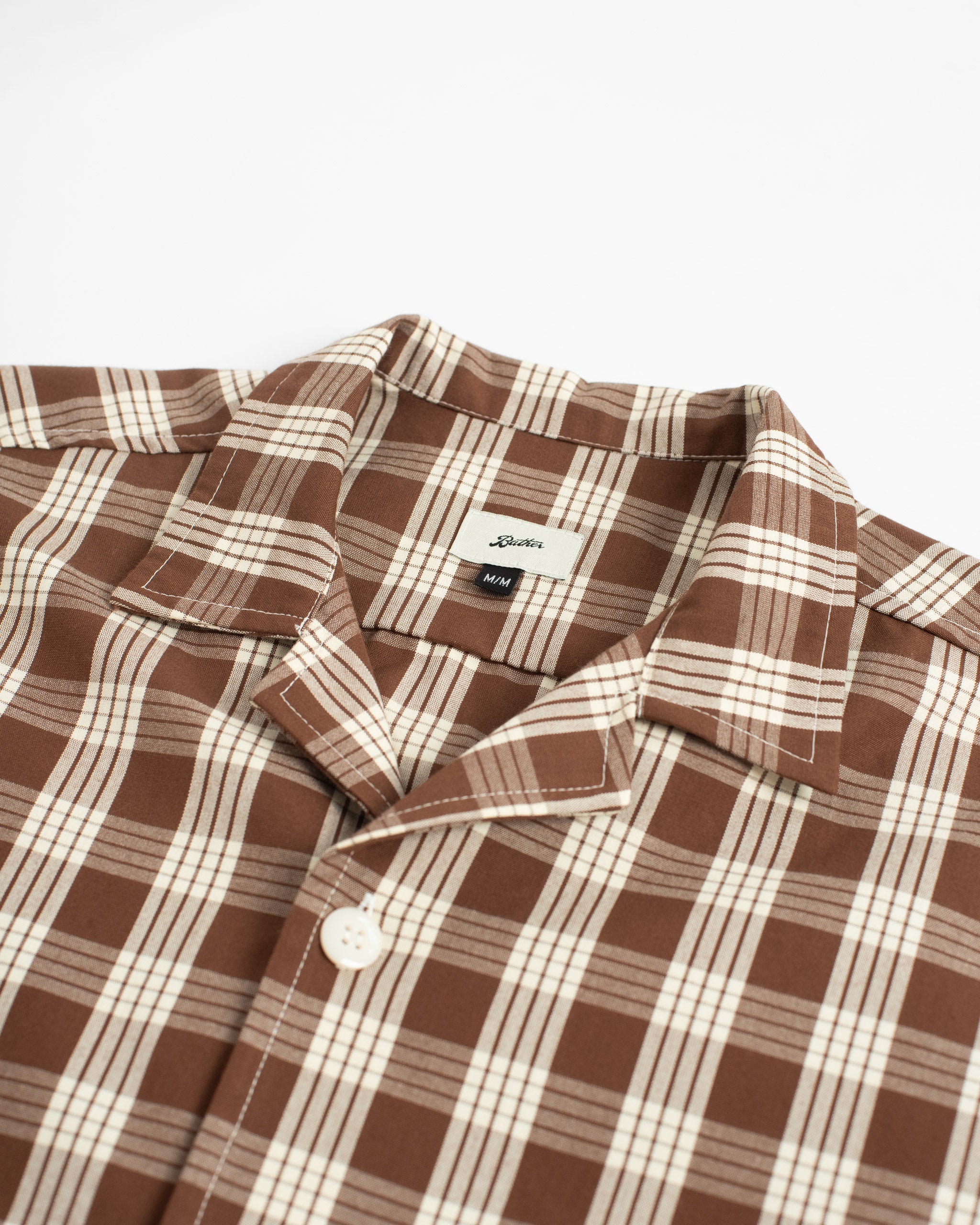 Walnut Palaka Traveler Camp Shirt