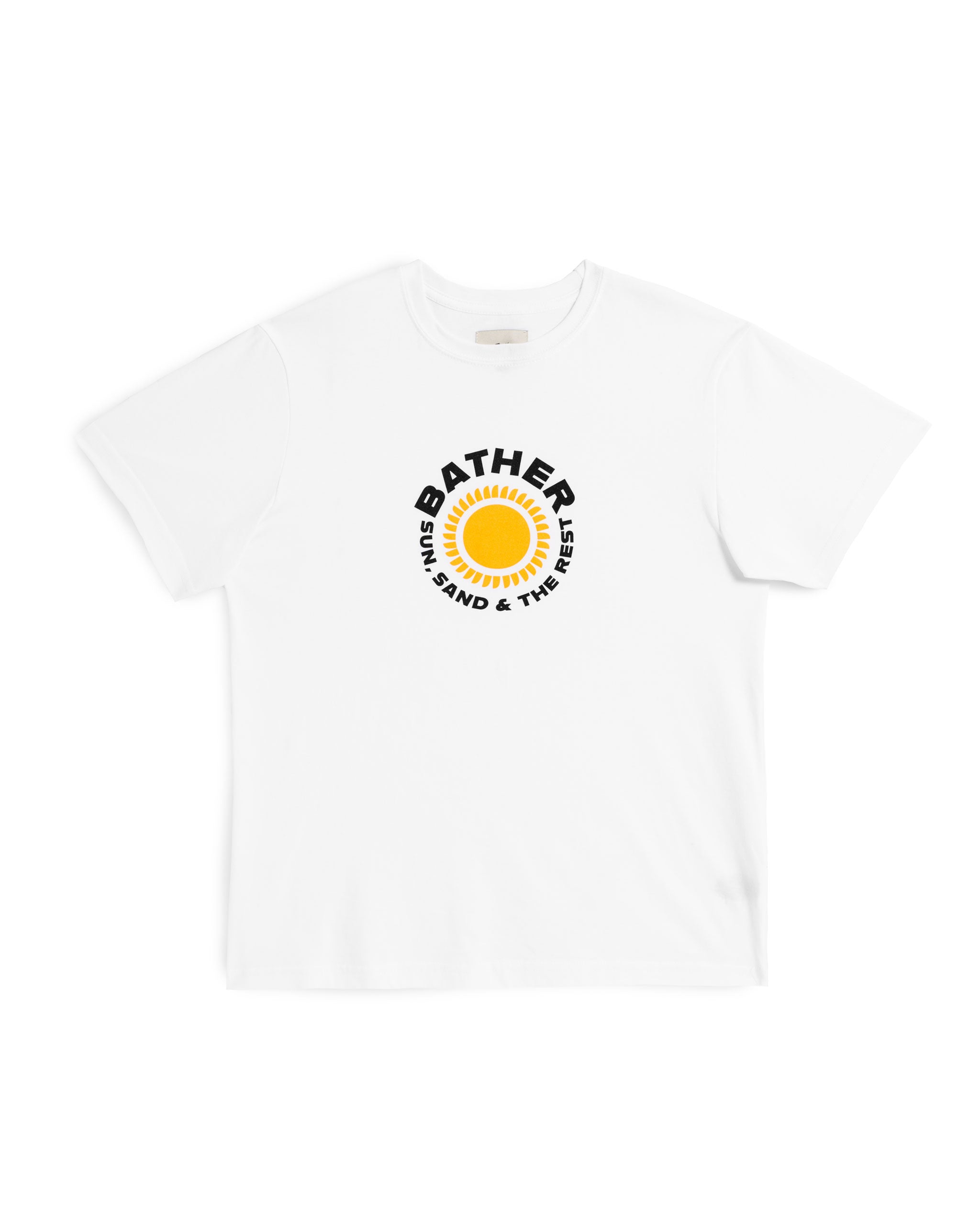 White sun, sand, and the rest graphic cotton t-shirt
