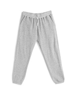 grey Bather sweatpants with a white drawstring, elastic waistband and bottom