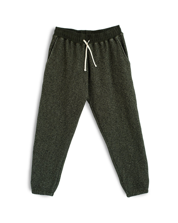 spruce green Bather sweatpants with white drawstring