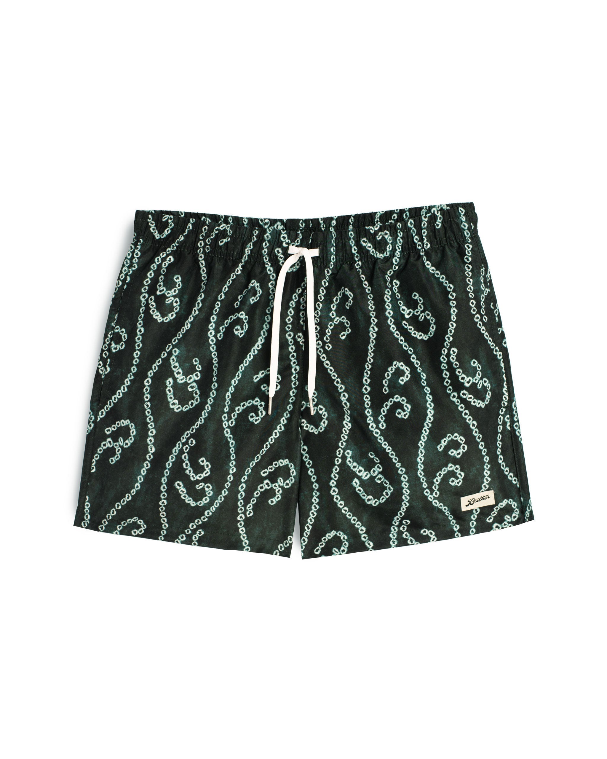Green Hook & Loop Swim Trunk