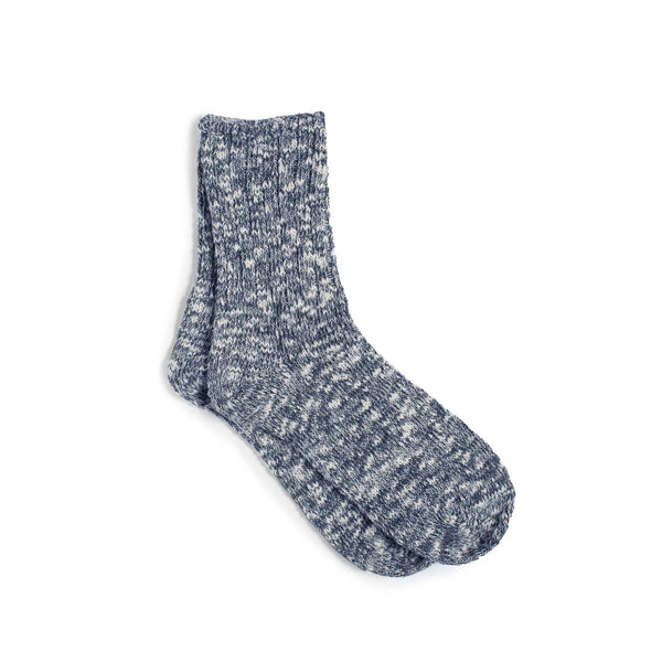 image of natural hemp/cotton socks in the colour navy
