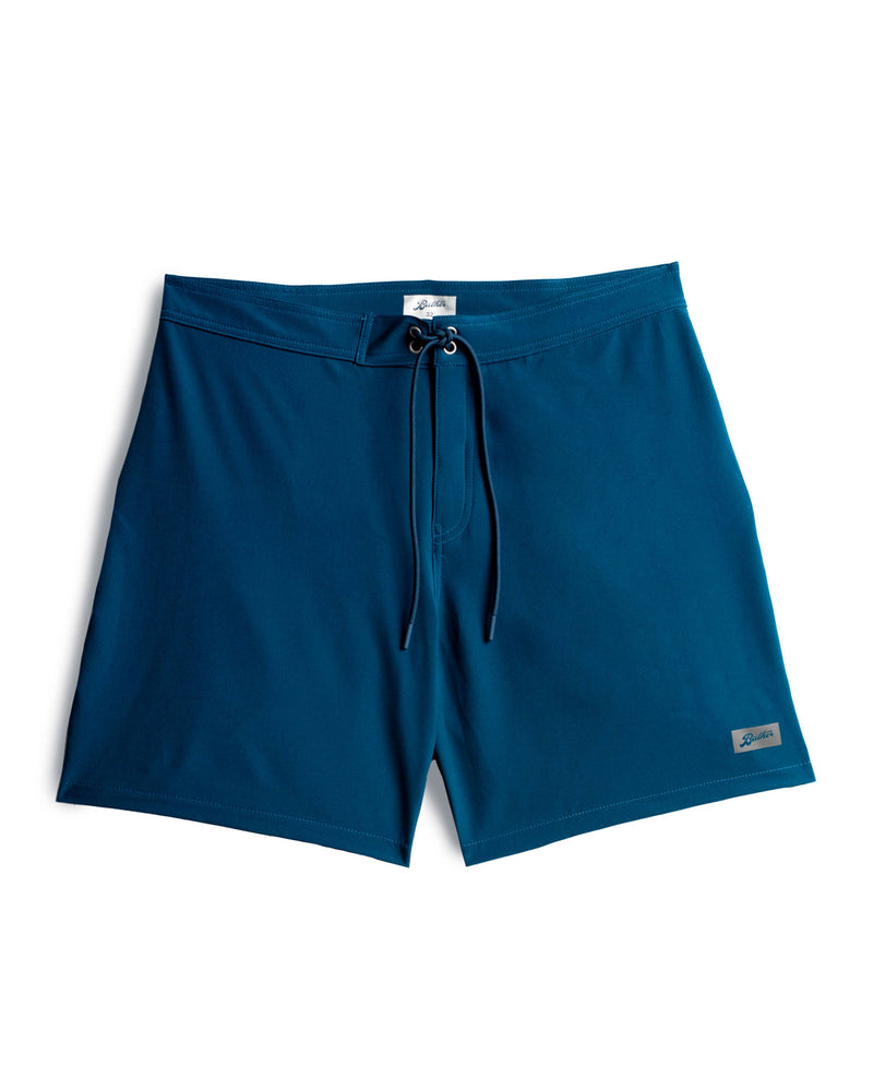 navy Bather technical surf trunk