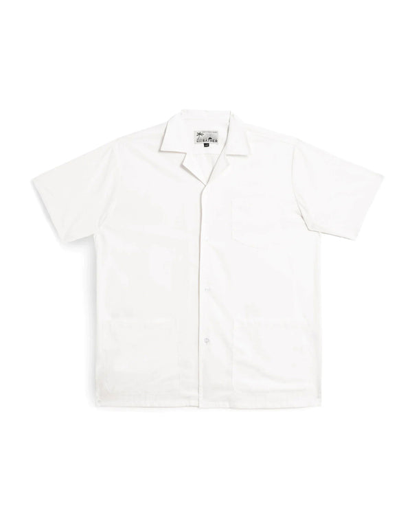 Solid Pearl White Traveler Camp Shirt