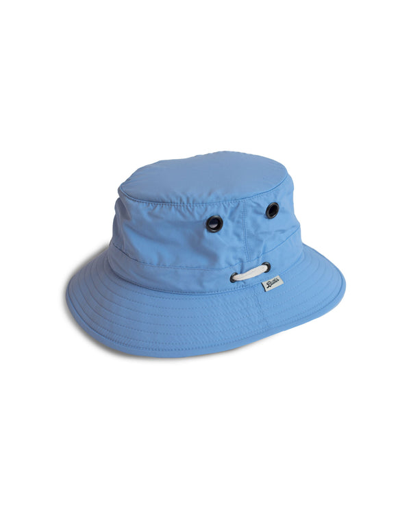 periwinkle Bather bucket hat with tuckaway wind cord
