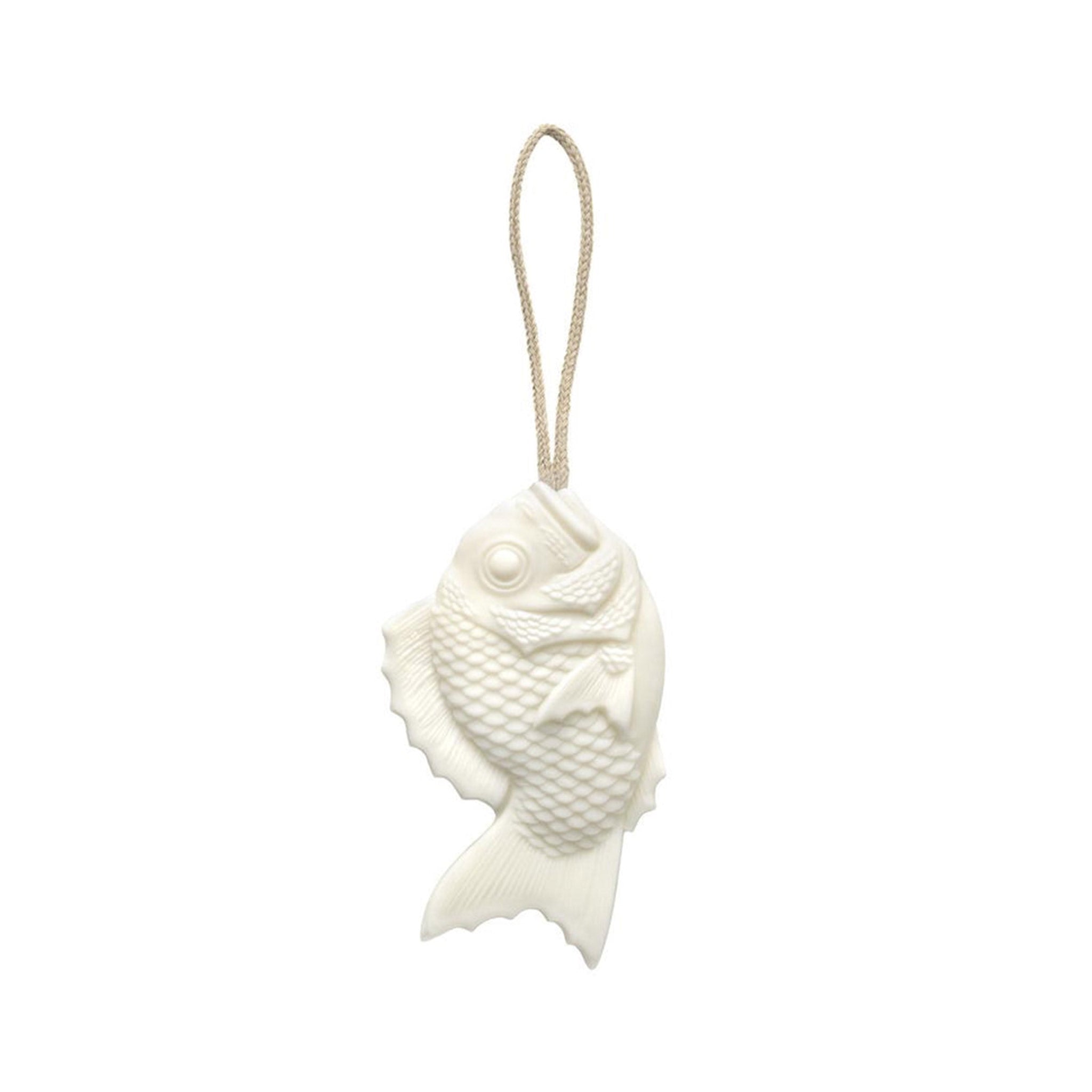 White fish-shaped soap sold on Bather