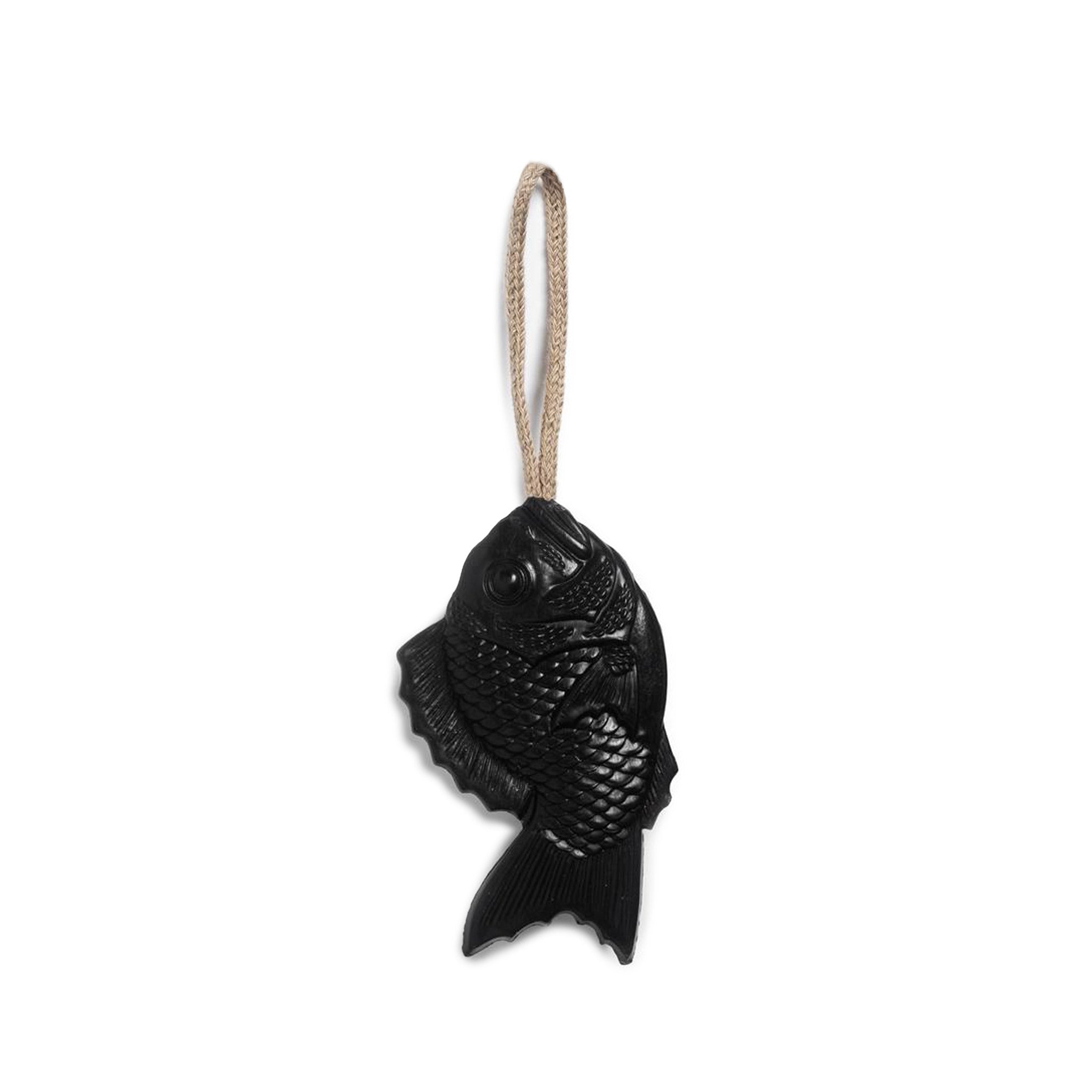 Black fish-shaped soap sold on Bather